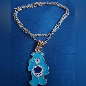 Care Bears Blue and Gold Necklace